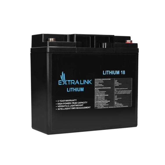 Obrázok pre Extralink Baterie LiFePO4 18AH 12.8V, BMS