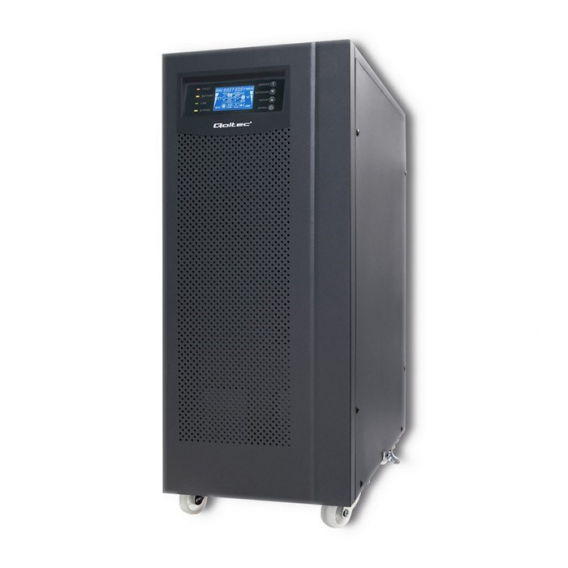 Obrázok pre Qoltec 53044 Uninterruptible power supply UPS | On-line | Pure Sine Wave | 10kVA | 8kW | LCD | USB