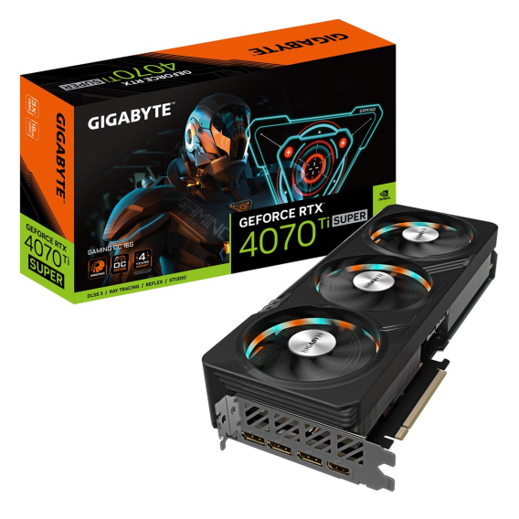 Obrázok pre GIGABYTE GAMING GeForce RTX 4070 Ti SUPER OC 16G NVIDIA 16 GB GDDR6X