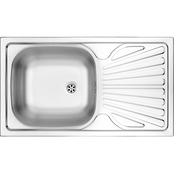 Obrázok pre 1-bowl steel sink with drainer