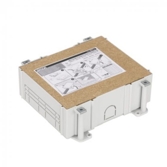 Obrázok pre Floor box 6M IP66 - floor box for mounting 22.5x45 mm (45x45 mm) standard sockets, tilting