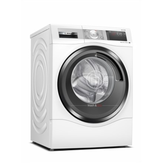 Obrázok pre Hotpoint Washing Machine With Dryer NDD 11725 BDA EE Energy efficiency class E, Front loading, Washing capacity 11 kg, 1551 RPM, Depth 61 cm, Width 60 cm, Display, LCD, Drying system, Drying capacity 7 kg, Steam function, Black