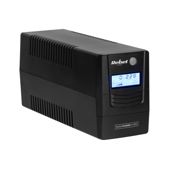 Obrázok pre Rebel Nanopower Plus 850 UPS | Off-line | Sinusoida| 850VA | 480W  | LCD | USB