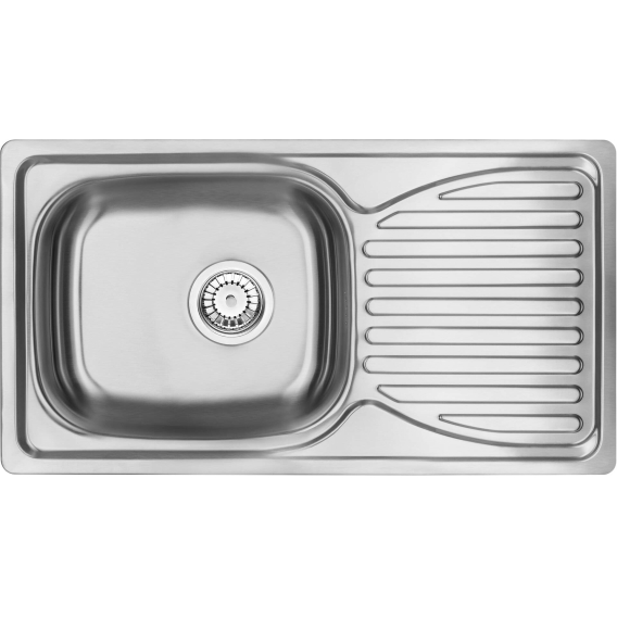 Obrázok pre 1-bowl steel sink with drainer