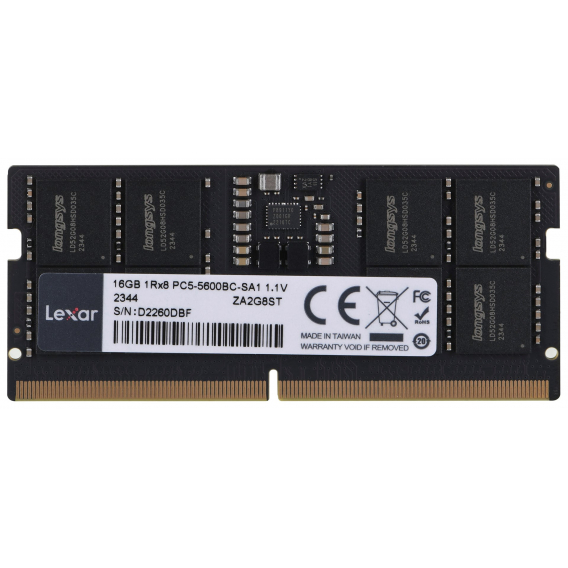 Obrázok pre Pamięć Lexar 16GB DDR5 5600 SODIMM CL46