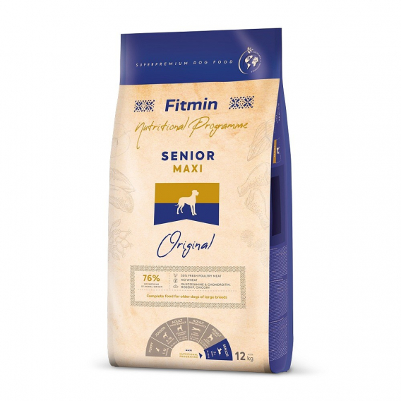 Obrázok pre FITMIN Dog Maxi Senior - suché krmivo pro psy - 12 kg