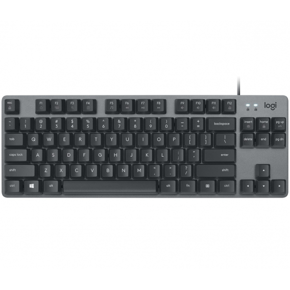 Obrázok pre Logitech K835 TKL Mechanical Keyboard klávesnice Kancelář USB Německý Grafit, Šedá