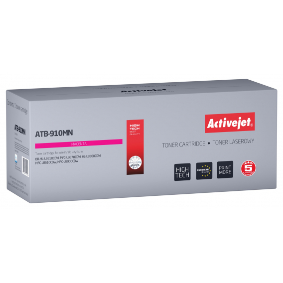 Obrázok pre Activejet toner ATB-910MN (náhradní Brother TN-910M; Supreme; 9000 stran; fialový)