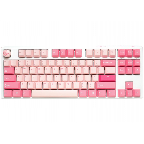 Obrázok pre Ducky One 3 TKL Gossamer Pink klávesnice Hraní USB Americká angličtina Růžová, Bílá