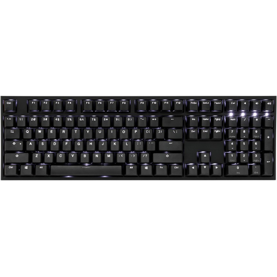 Obrázok pre Ducky One 2 White LED klávesnice Univerzální USB Německý Černá, Bílá