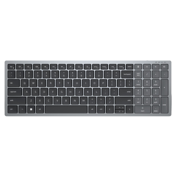 Obrázok pre DELL KB740 klávesnice Kancelář RF bezdrátové + Bluetooth QWERTY Anglický Šedá, Černá