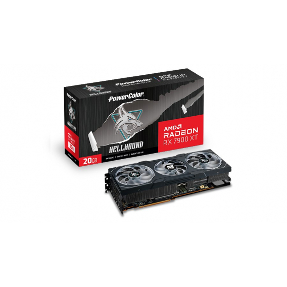 Obrázok pre PowerColor Hellhound RX 7900 XT 20G-L/OC grafická karta AMD Radeon RX 7900 XT 20 GB GDDR6