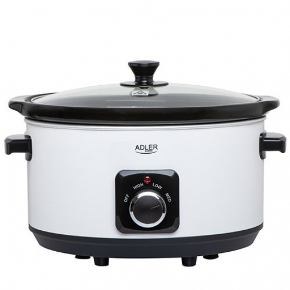 Obrázok pre Adler AD 6413r Slow cooker, 5.8L, White Adler