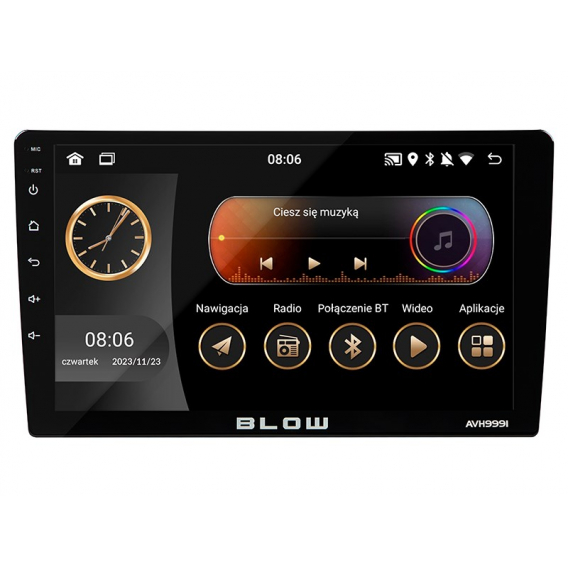 Obrázok pre Radio BLOW AVH-9991 1DIN 9" Android/WiFi/GPS/CARPLAY