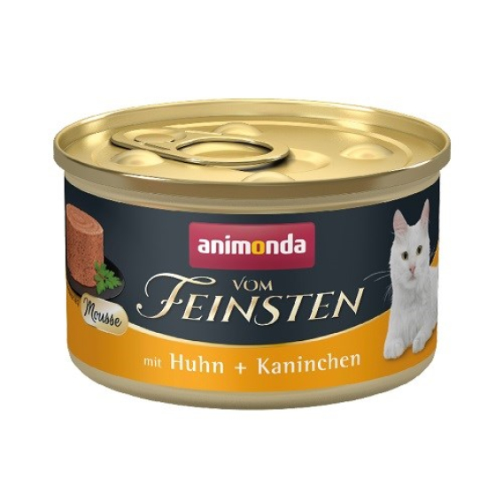 Obrázok pre ANIMONDA Vom Feinsten Mousse Chicken and rabbit - mokré krmivo pro kočky - 85g