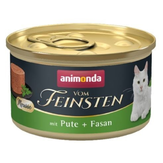 Obrázok pre ANIMONDA Vom Feinsten Mousse Turkey with pheasant - mokré krmivo pro kočky - 85g