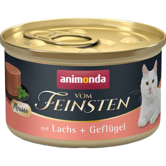 Obrázok pre ANIMONDA Vom Feinsten Mousse Salmon and poultry - mokré krmivo pro kočky - 85g