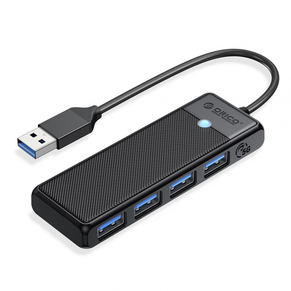 Obrázok pre HUB Orico PAPW4A-U3-015-BK-EP USB-A / 4x USB-A 3.0