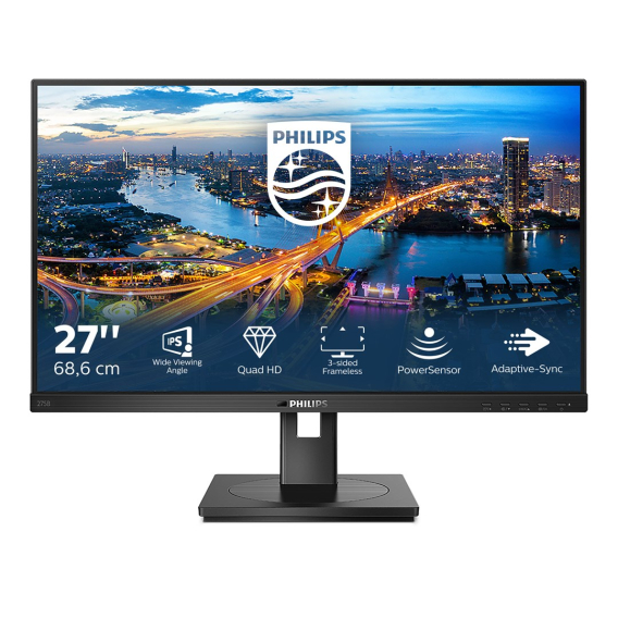 Obrázok pre Philips B Line 275B1/00 LED display 68,6 cm (27") 2560 x 1440 px 2K Ultra HD LCD Černá