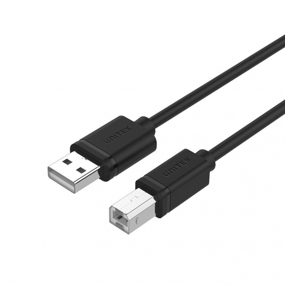 Obrázok pre UNITEK Y-C420GBK USB kabel 3 m USB 2.0 USB A USB B Černá