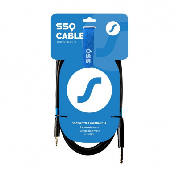 Obrázok pre SSQ MiJS2 - Kabel Jack Stereo 3,5 mm - Jack stereo 6,3 mm, 2 m