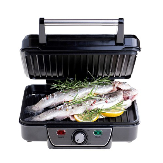 Obrázok pre Mesko | Grill | MS 3050 | Contact grill | 1800 W | Black/Stainless steel