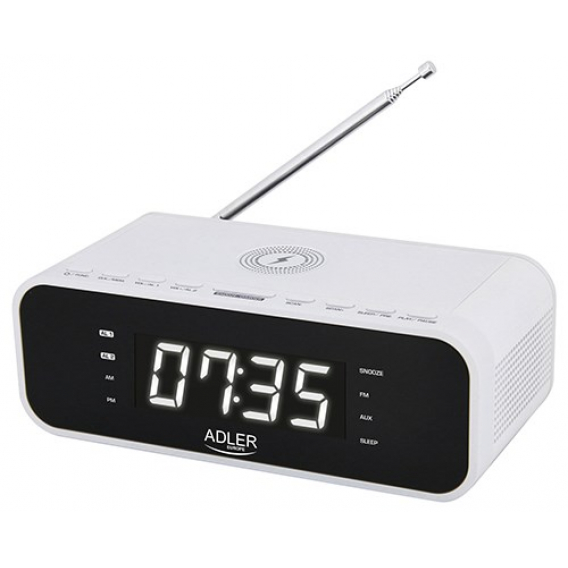Obrázok pre Clock radio with wireless charger and FM