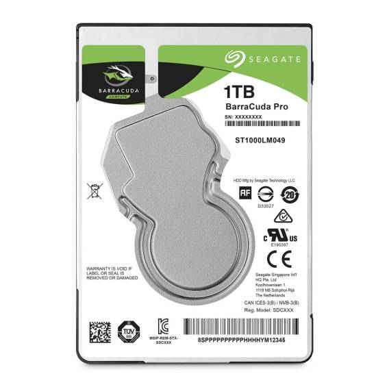 Obrázok pre Seagate Barracuda Pro vnitřní pevný disk 1 TB 7200 ot/min 128 MB 2.5" Serial ATA III