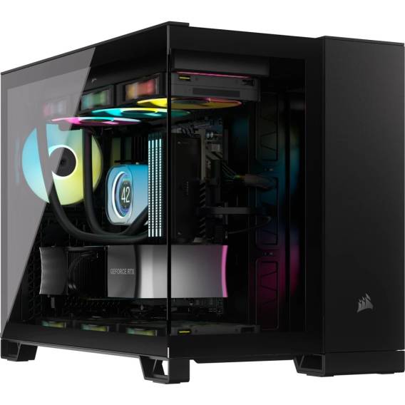 Obrázok pre Corsair 2500X Micro-ATX Case, Tempered Glass - black