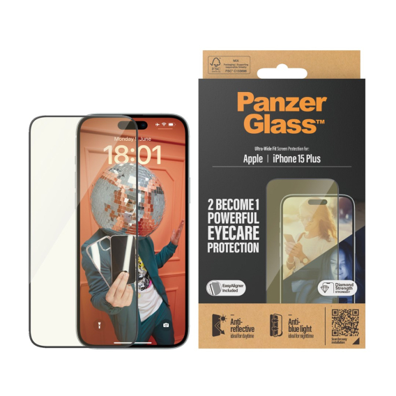 Obrázok pre PanzerGlass UWF Anti Reflective & Bluelight Čirá ochranná fólie na displej Apple 1 kusů