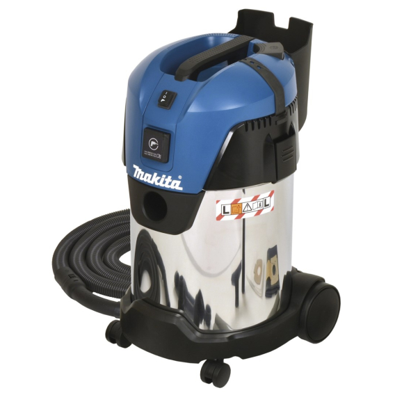 Obrázok pre Makita VC3011L odstraňovač prachu Černá, Modrá, Bílá 30 l 2000 W