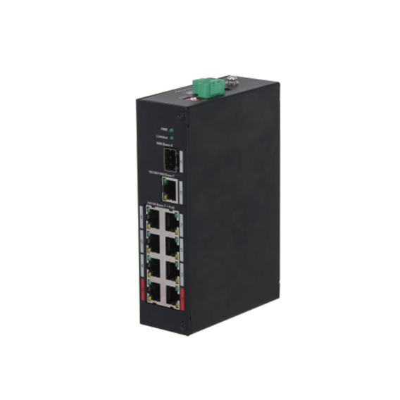 Obrázok pre Dahua Technology PFS3110-8ET-96-V2 Nespravované Fast Ethernet (10/100) Podpora napájení po Ethernetu (PoE) 10U Černá