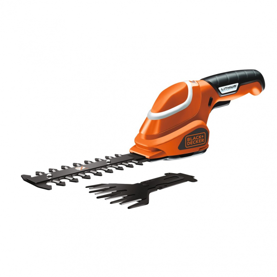 Obrázok pre Black & Decker GSL700-QW elektrický prořezávač 7 V Lithium Černá, Oranžová