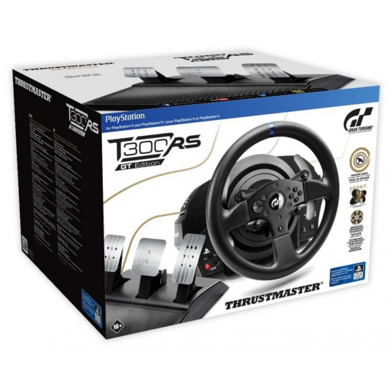 Obrázok pre Thrustmaster T300 RS GT Černá Volant + Pedály Analogový/digitální PC, PlayStation 4, Playstation 3