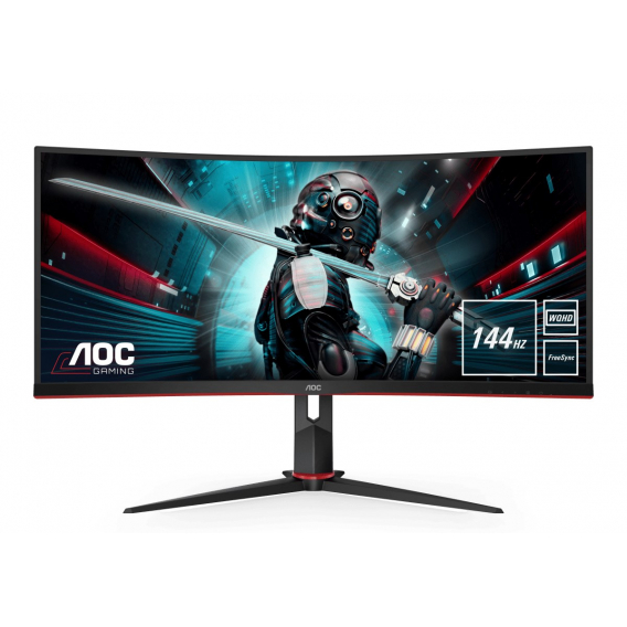 Obrázok pre AOC G2 CU34G2X/BK plochý počítačový monitor 86,4 cm (34") 3440 x 1440 px Quad HD LED Černá