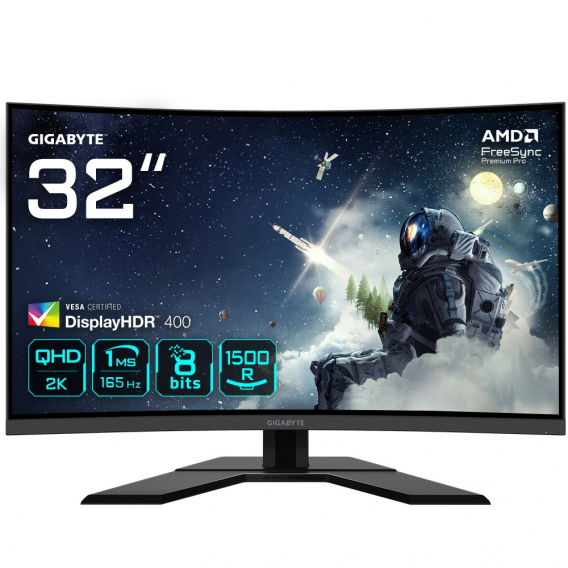 Obrázok pre GIGABYTE G32QC A počítačový monitor 80 cm (31.5") 2560 x 1440 px Quad HD LED Černá