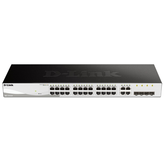 Obrázok pre D-Link DGS-1210-24 Řízený L2 Gigabit Ethernet (10/100/1000) 1U Černá