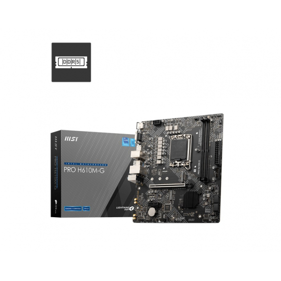 Obrázok pre MSI PRO H610M-G základní deska Intel H610 LGA 1700 Micro ATX