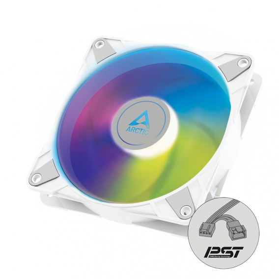 Obrázok pre ARCTIC P14 PWM PST A-RGB Počítačová skříň Ventilátor 14 cm Bílá 1 kusů