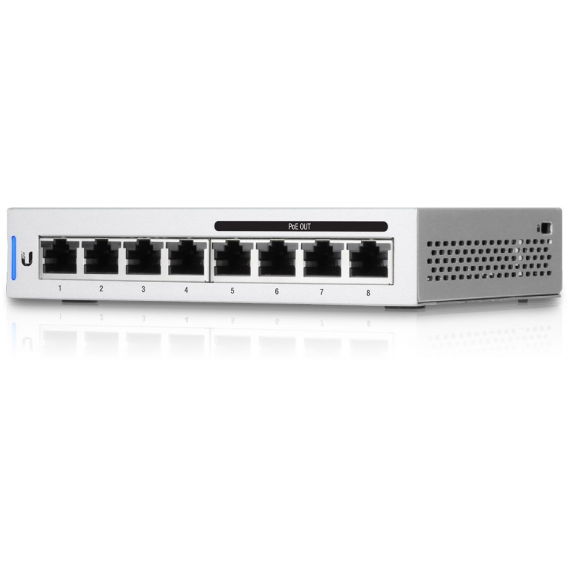 Obrázok pre Ubiquiti UniFi 5 x Switch 8 Řízený Gigabit Ethernet (10/100/1000) Podpora napájení po Ethernetu (PoE) Šedá