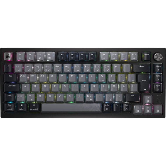 Obrázok pre Corsair K65 PLUS WIRELESS 75 % RGB klávesnice Hraní Bezdrátové RF + USB QWERTZ Německý Černá