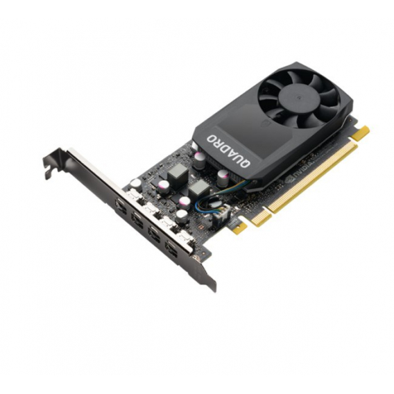 Obrázok pre Grafická karta PNY NVIDIA Quadro P1000 V2 LowProfile  4 GB GDDR5, PCIe  3.0 x16,  4x Mini DP 1.4, LP bracket, 4x mDP to DP adapter, Retail