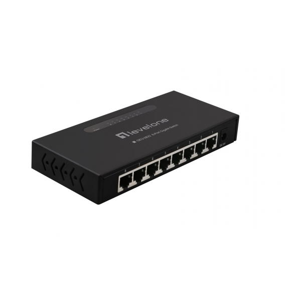 Obrázok pre LevelOne GEU-0822 síťový přepínač Nespravované Gigabit Ethernet (10/100/1000) Černá