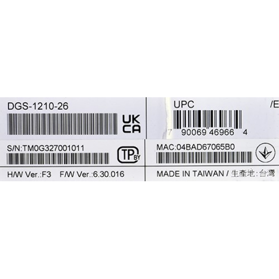 Obrázok pre Switch D-Link DGS-1210-28/E Gigabit Ethernet (10/100/1000) Černá