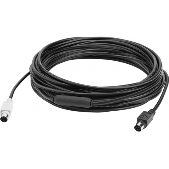 Obrázok pre Logitech GROUP 10m Extender Cable PS/2 kabel 6-p Mini-DIN Černá