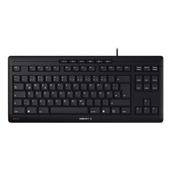 Obrázok pre CHERRY STREAM KEYBOARD TKL klávesnice Univerzální USB QWERTZ Německý Černá