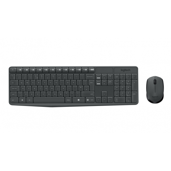 Obrázok pre Logitech MK235 klávesnice Obsahuje myš USB QWERTZ Německý Šedá