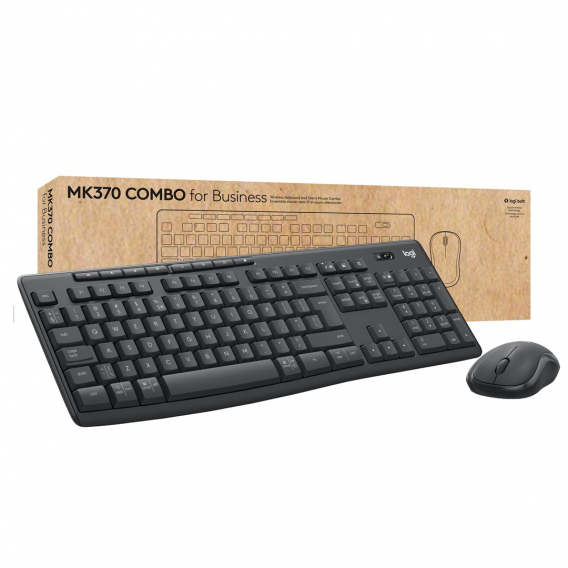 Obrázok pre Logitech MK370 Combo for Business klávesnice Obsahuje myš Kancelář RF bezdrátové + Bluetooth QWERTZ švýcarský Grafit