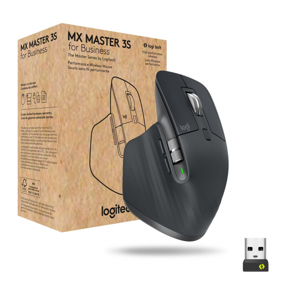 Obrázok pre Logitech MX Master 3s for Business myš Pro praváky RF bezdrátové + Bluetooth Laser 8000 DPI