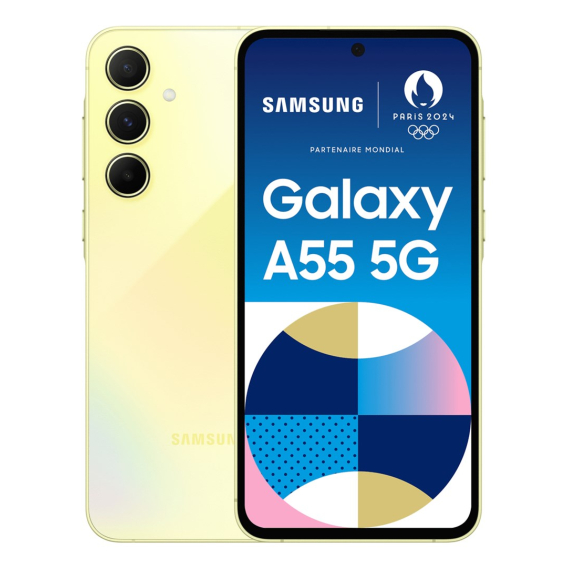 Obrázok pre Samsung Galaxy A55 5G 16,8 cm (6.6") Hybridní Dual SIM Android 14 USB typu C 8 GB 256 GB 5000 mAh Žlutá